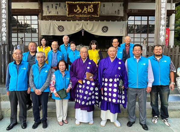 10番札所切幡寺にてポリオ根絶祈願