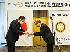 10番札所切幡寺にてポリオ根絶祈願