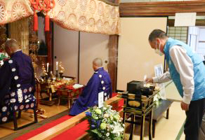 2023年10月20日(金)　神将山 西福寺にてポリオ根絶を祈願