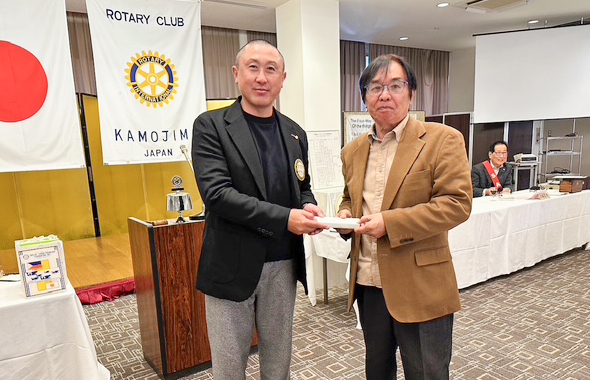 2026年1月6日(火)　徳島蝶の会代表　小川昌彦様　外来卓話「内外の情勢について思うこと」